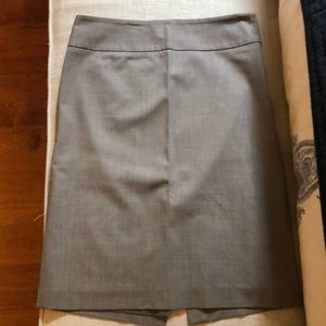 Light Gray Banana Republic Pencil Skirt